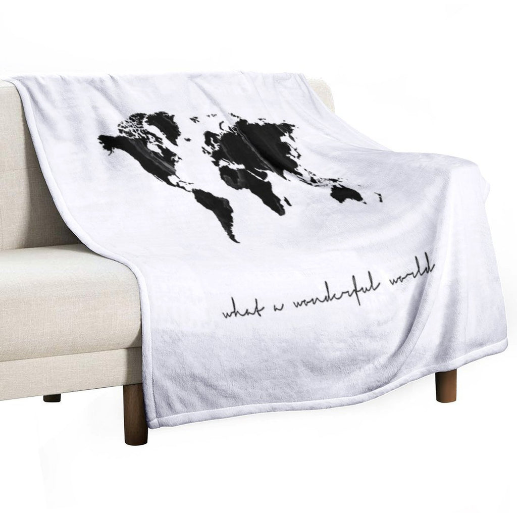 World Map Print, Scandinavian, Nordic, Marble, Fashion Print, Scandinavian Art, Modern Art, Wall Art, Print, Minimalistic, Moder Versatility Throw Blanket