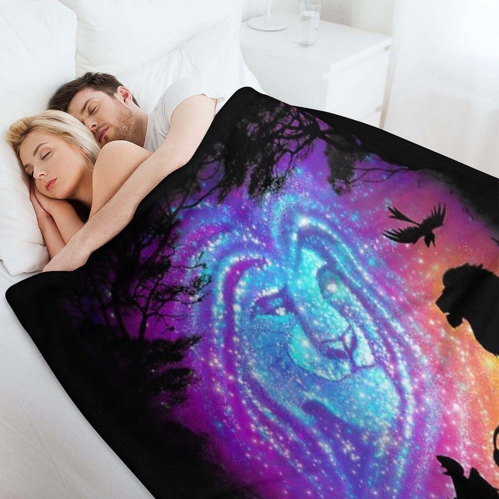 He Lives In You Plush Throw Blanket