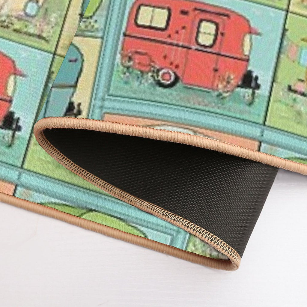 Camping Glamping in Vintage Trailers!  Toxin-Free Bath Mat