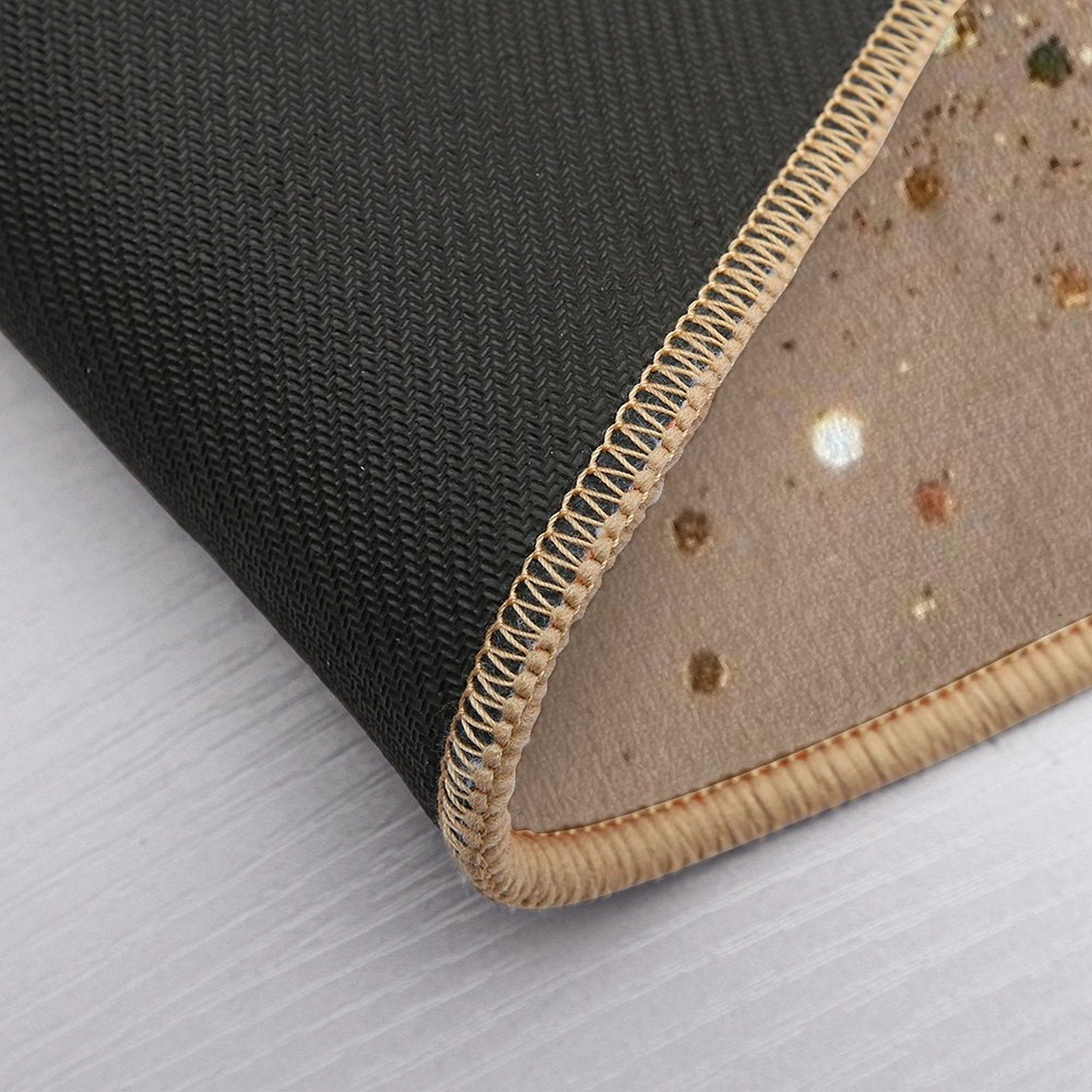 Gold Brown Glam #1 (Photo of Glitter Only - Not Reflective)  Eco-Friendly Bath Mat