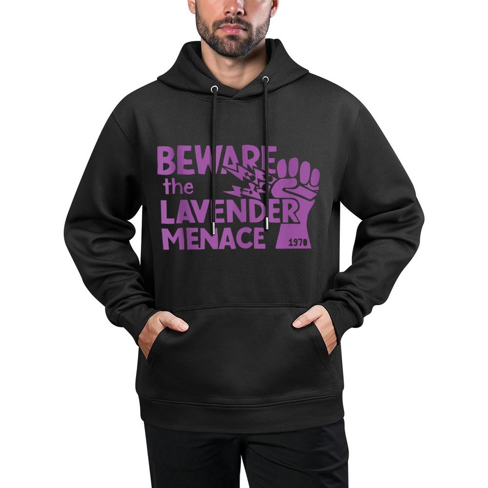 LGBT Feminism Lesbian Lavender Menace Gay Pride LGBTQ Moisture-Wicking Hoodie