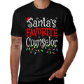 Santa Favorite Counselor Funny Christmas School Counselor Comfortable T-Shirt