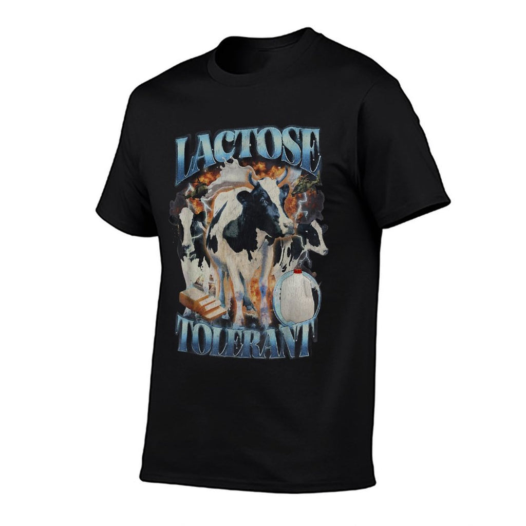 Lactose Tolerant Funny Cow Farm Milk Men Women  Graphic-printed T-Shirt