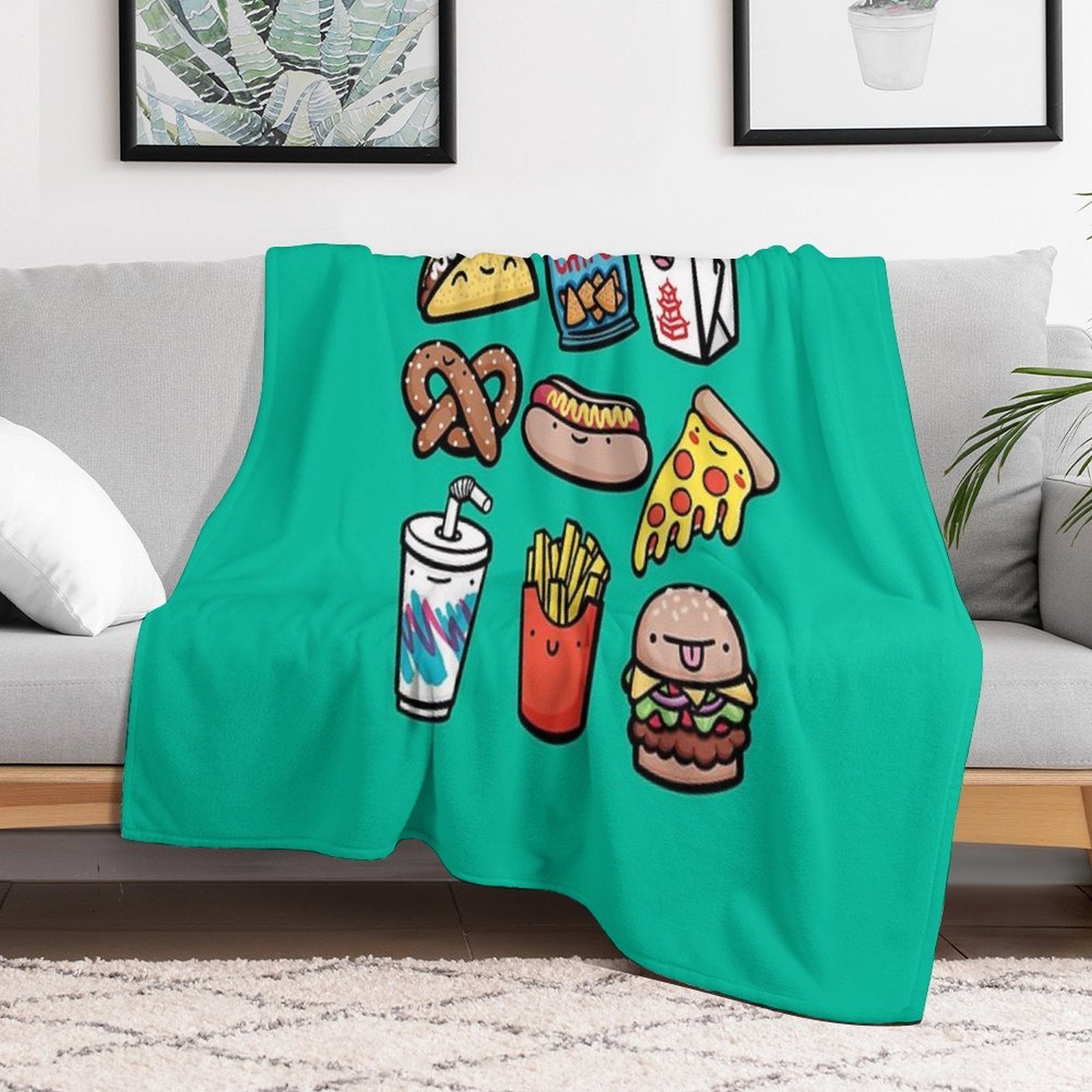 Junk Food Dudes Multi-functional Throw Blanket
