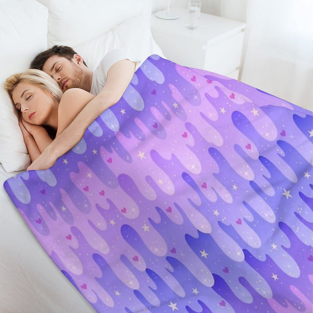 Lavender Slime Versatility Throw Blanket