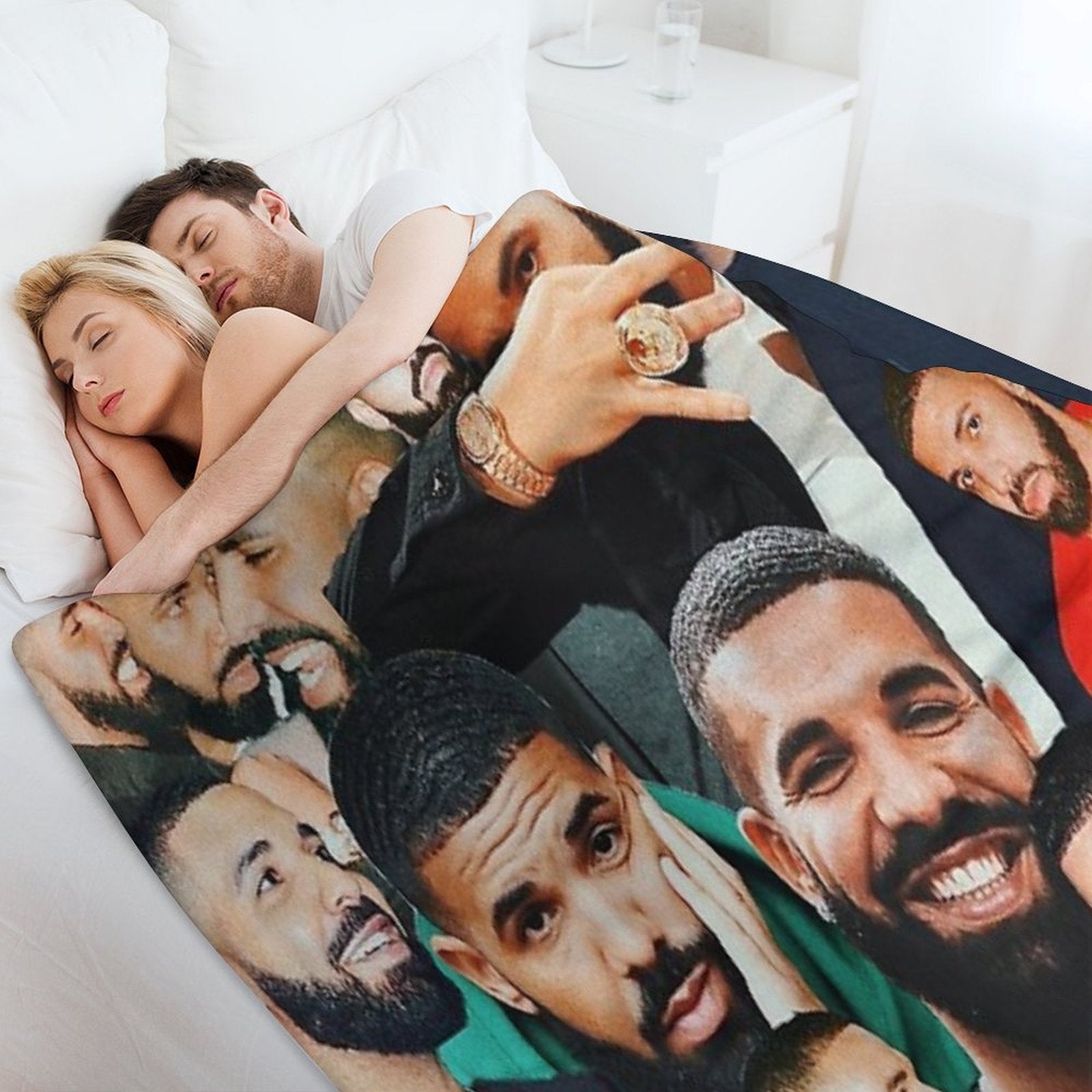 Drake Collage Gift-ready Throw Blanket