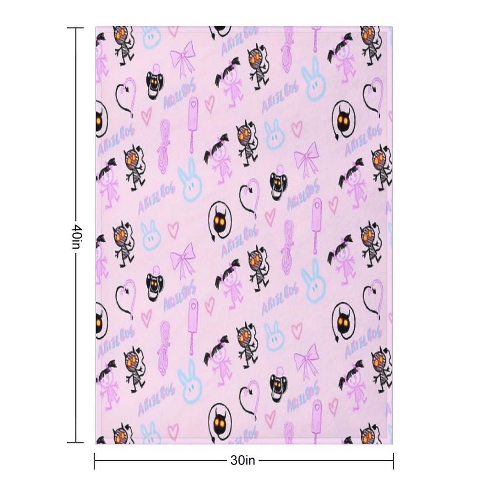 DD & LG Pink Travel-friendly Throw Blanket