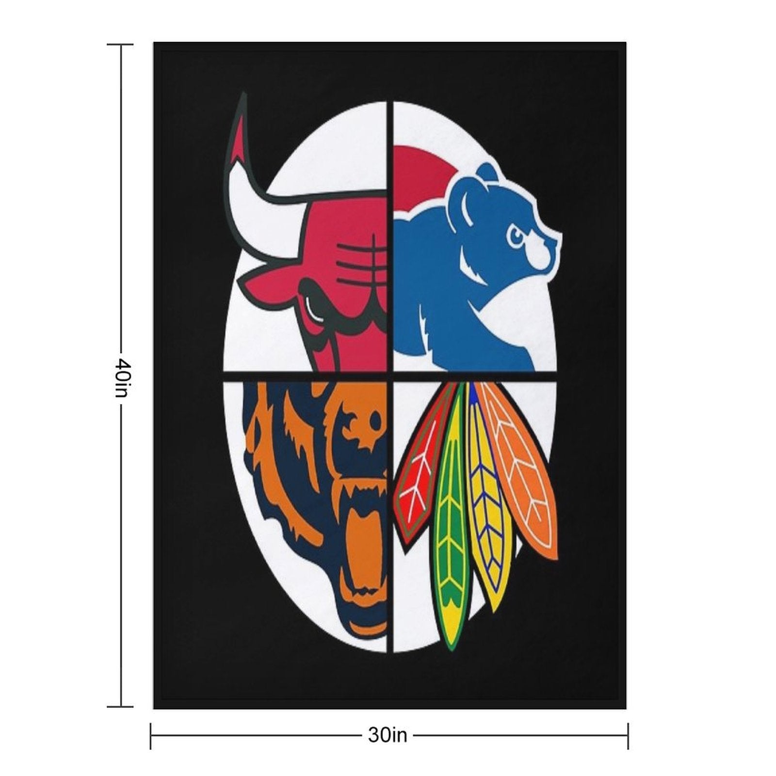 Chicago Northside Sports Premium Throw Blanket
