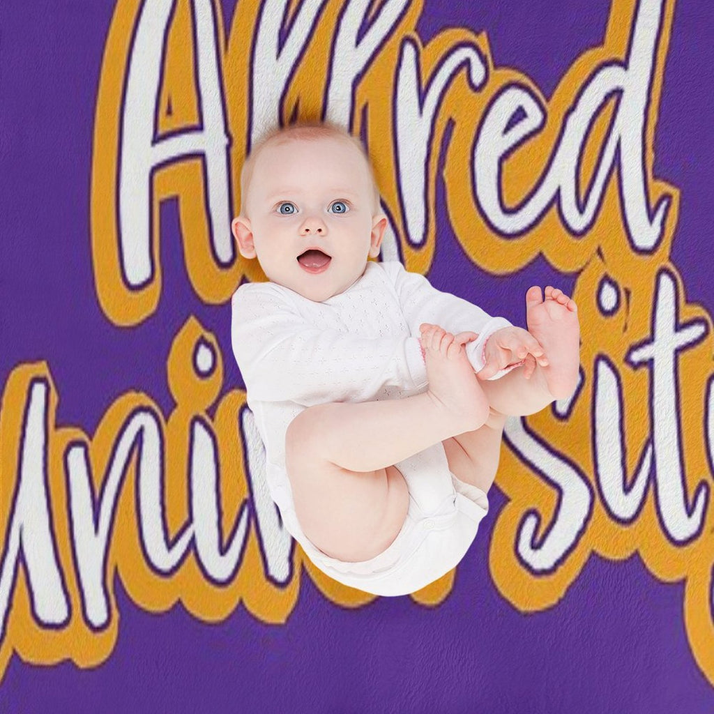 Alfred University Saxons Sustainable Throw Blanket