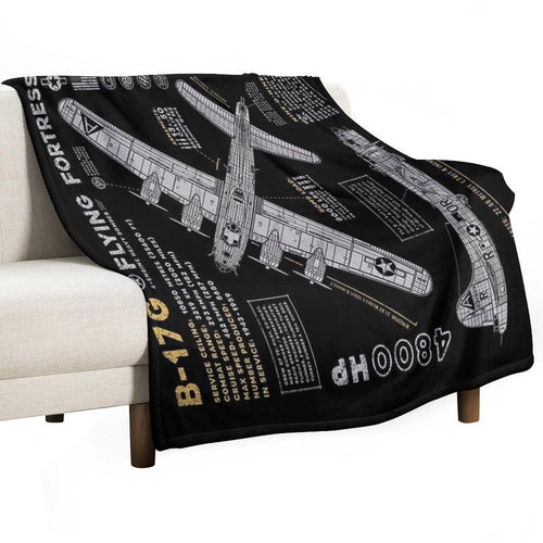 B17 Flying Fortress Comfort Throw Blanket