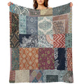 Boho Gypsy Patchwork Multi-functional Throw Blanket