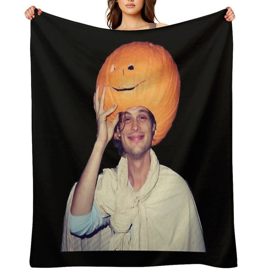 Mgg And A Pumpkin Plush Throw Blanket