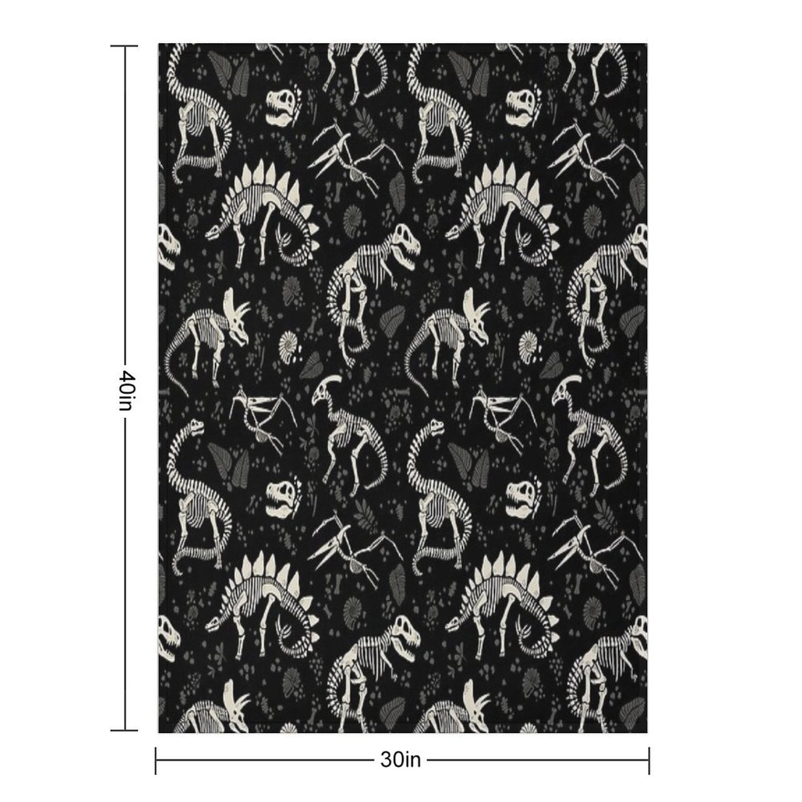 Excavated Dinosaur Fossils Shrink-resistant Throw Blanket