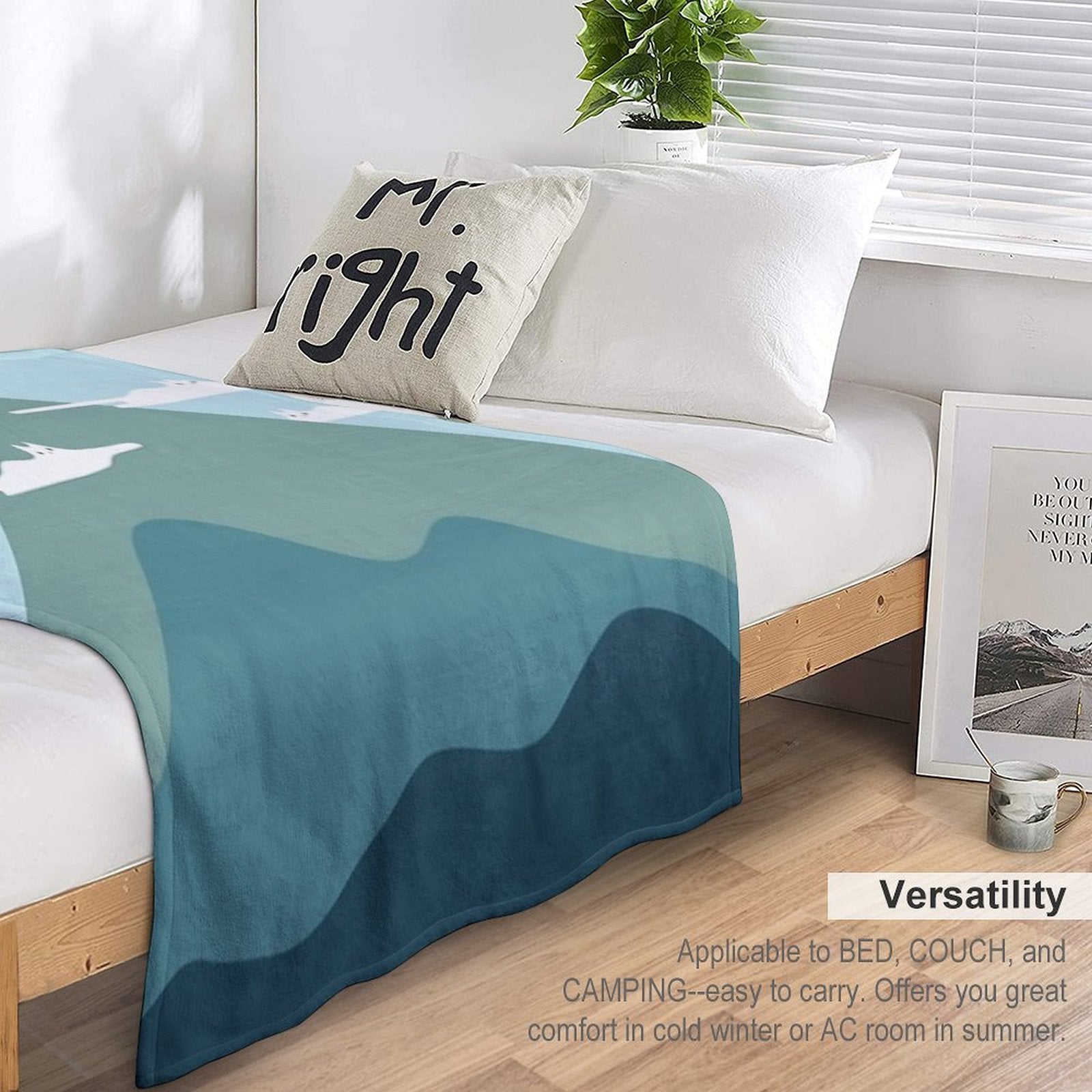 Cat Landscape 72B Gift-ready Throw Blanket