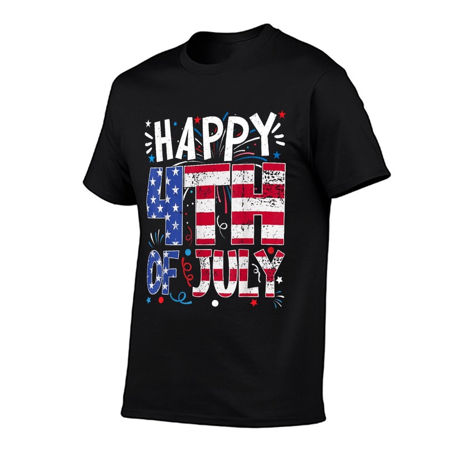 Happy 4th Of July Patriotic American US 4th Of July  Cotton T-Shirt