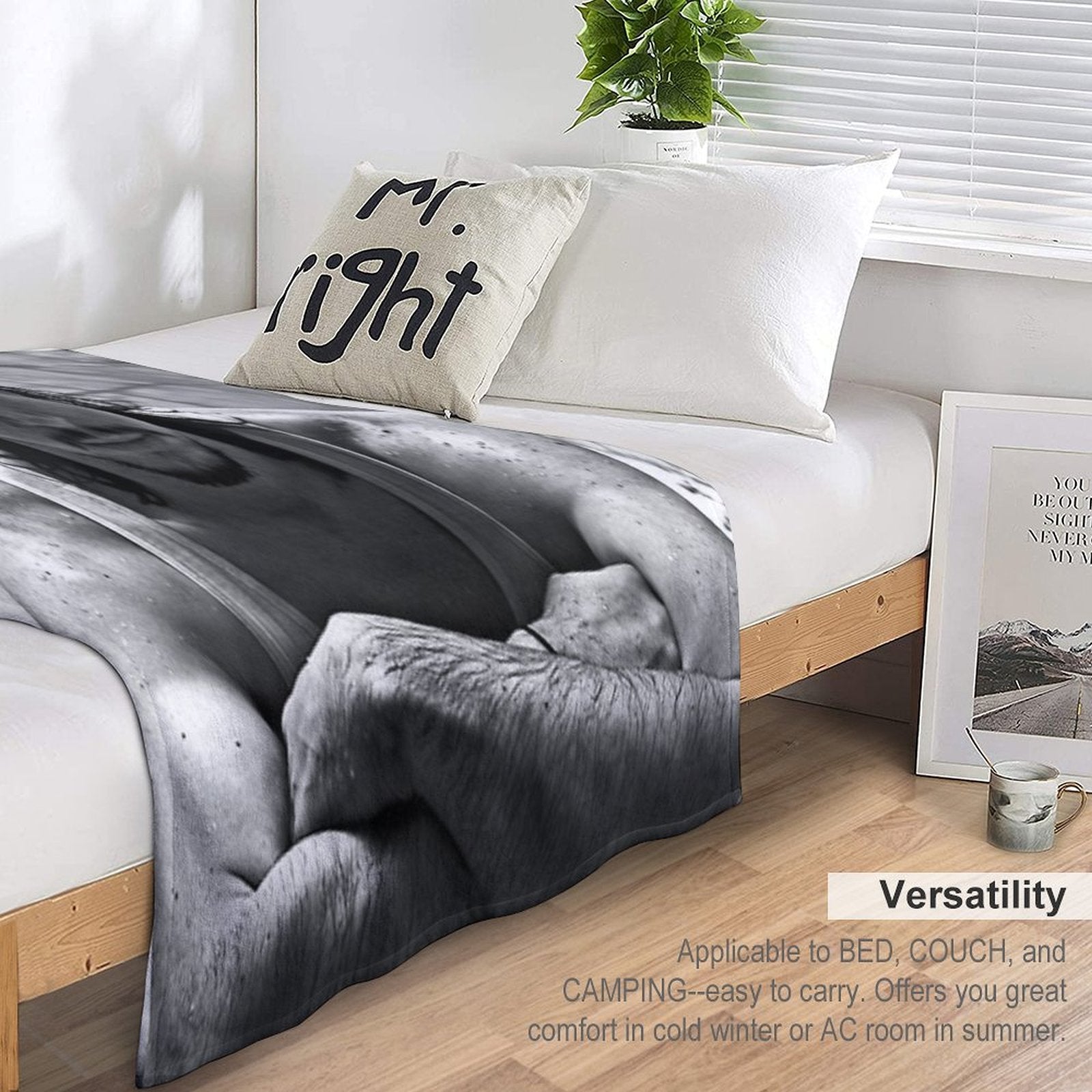 Adam Driver Sustainable Throw Blanket