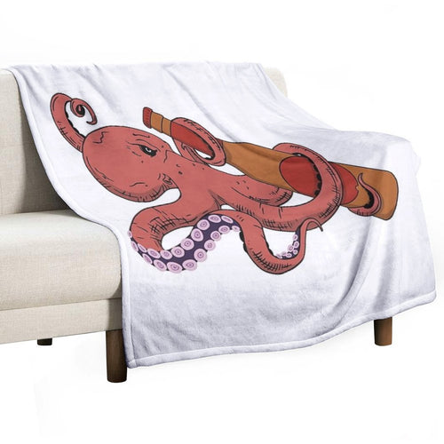 Beer Octopus Comfort Throw Blanket
