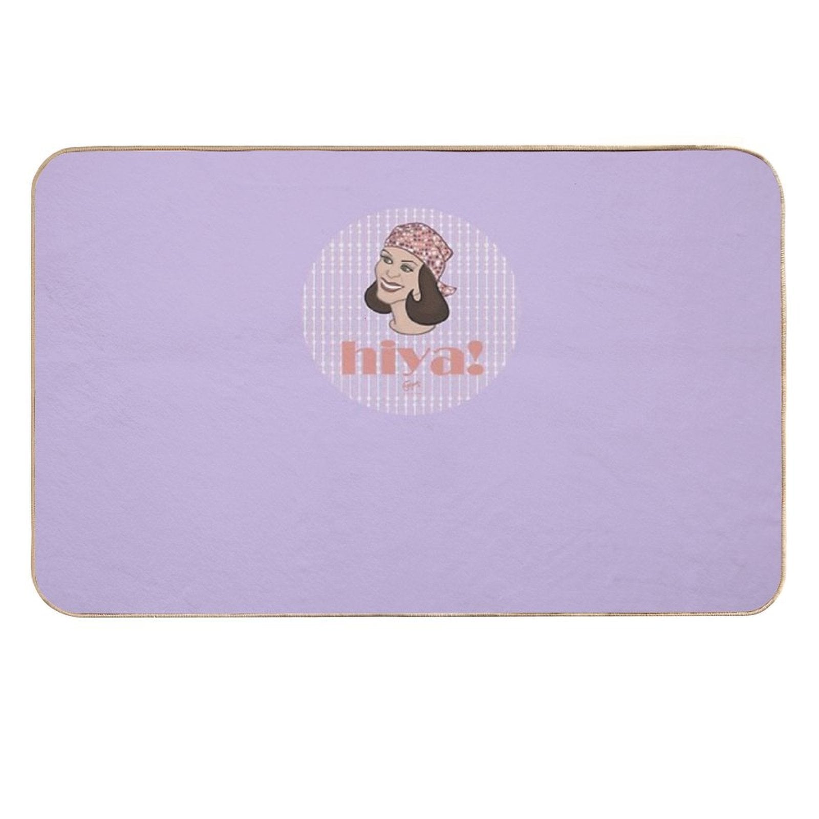 Hiya I  Fade-Resistant Bath Mat