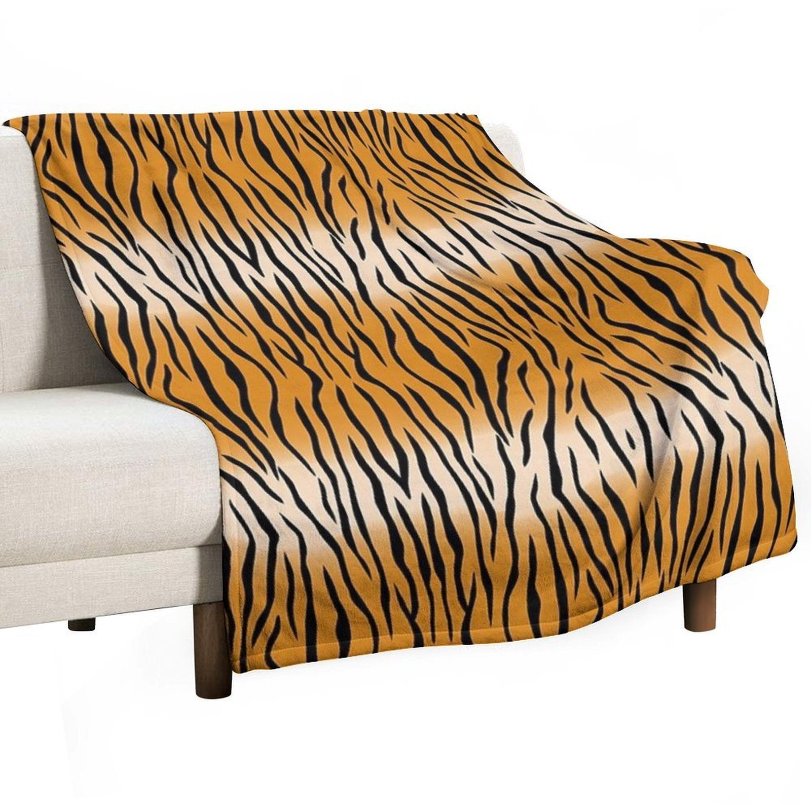 Tiger Fur Texture Pattern Comfort Throw Blanket