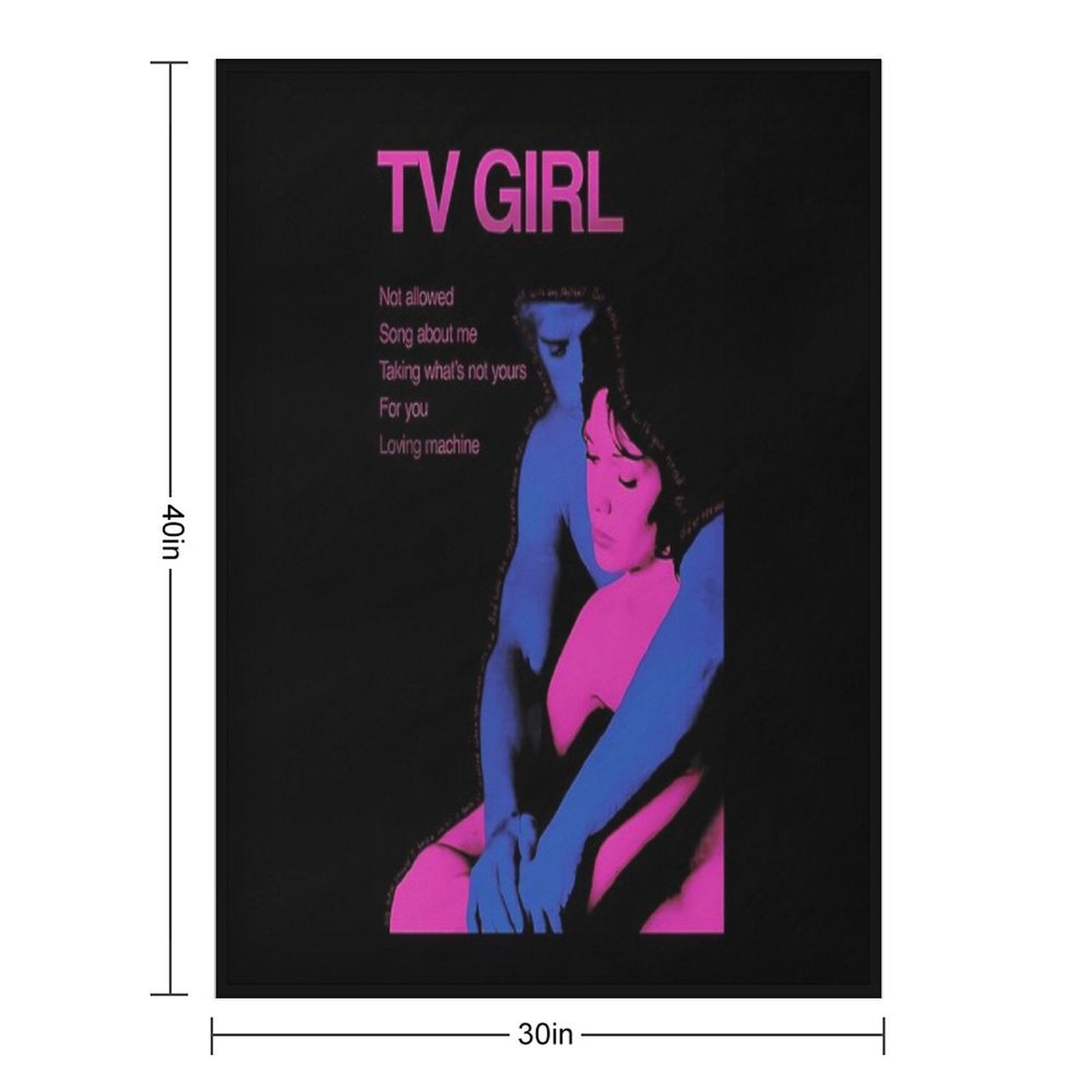 Who Really Cares - Tv Girl Durable Throw Blanket