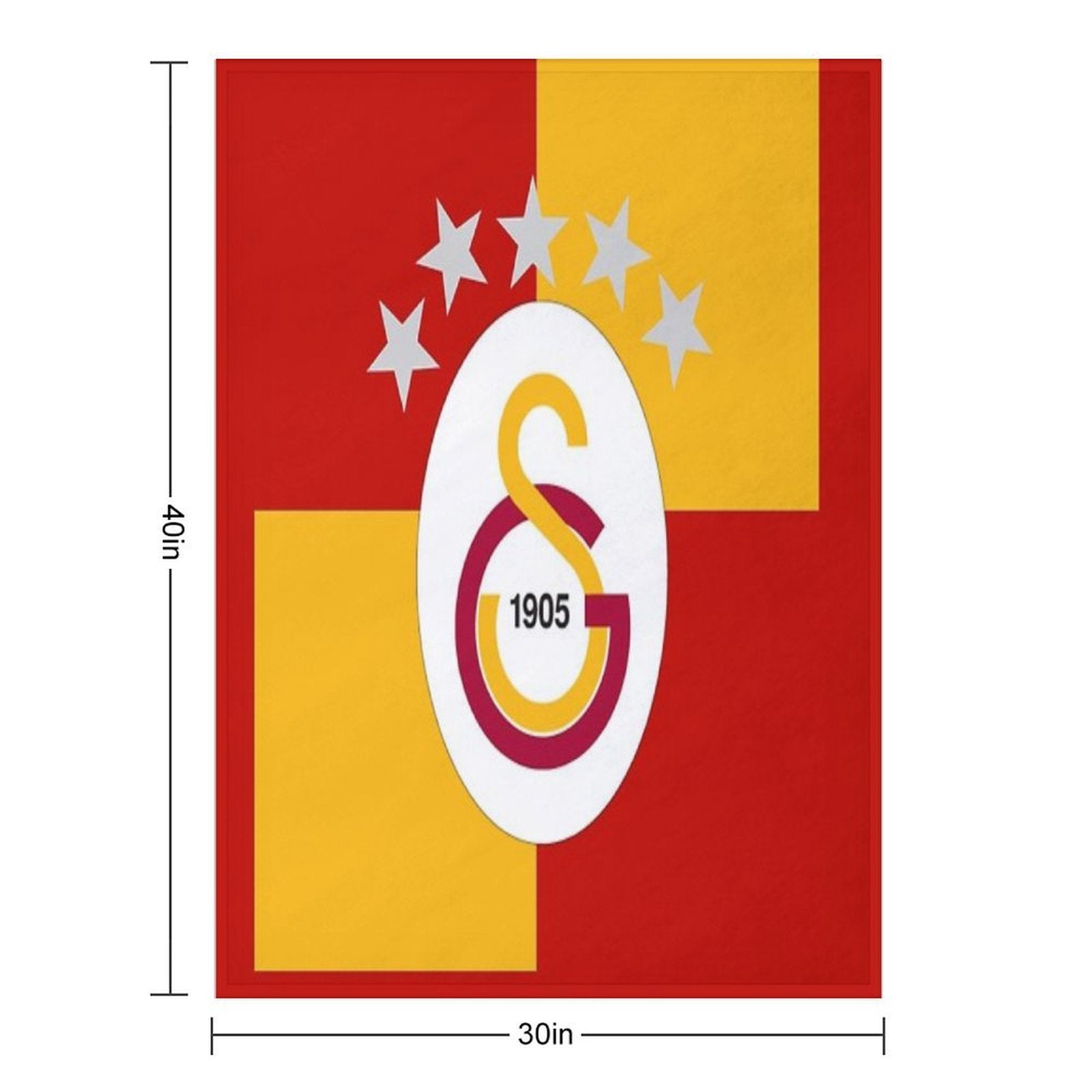Galatasaray 2025 Championship Design – 5-Star  #1 Velvety-soft Throw Blanket