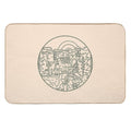 Gravity Falls Line Art  Odorless Bath Mat