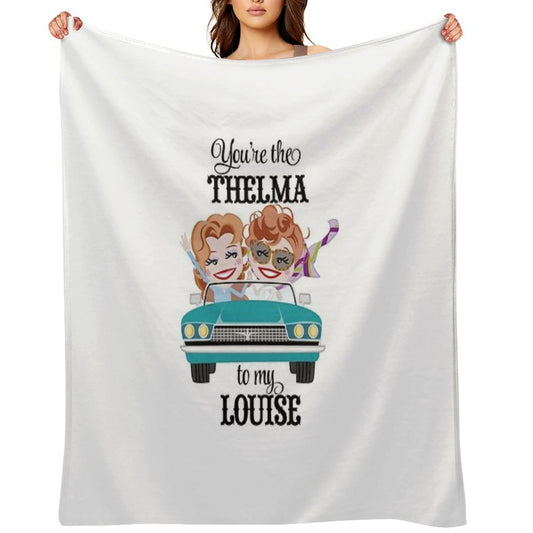 Thelma & Louise Best Friends Gift Shrink-resistant Throw Blanket