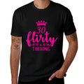 Thirty, Flirty & Thriving 30th Birthday  Summer-ready Fabric T-Shirt