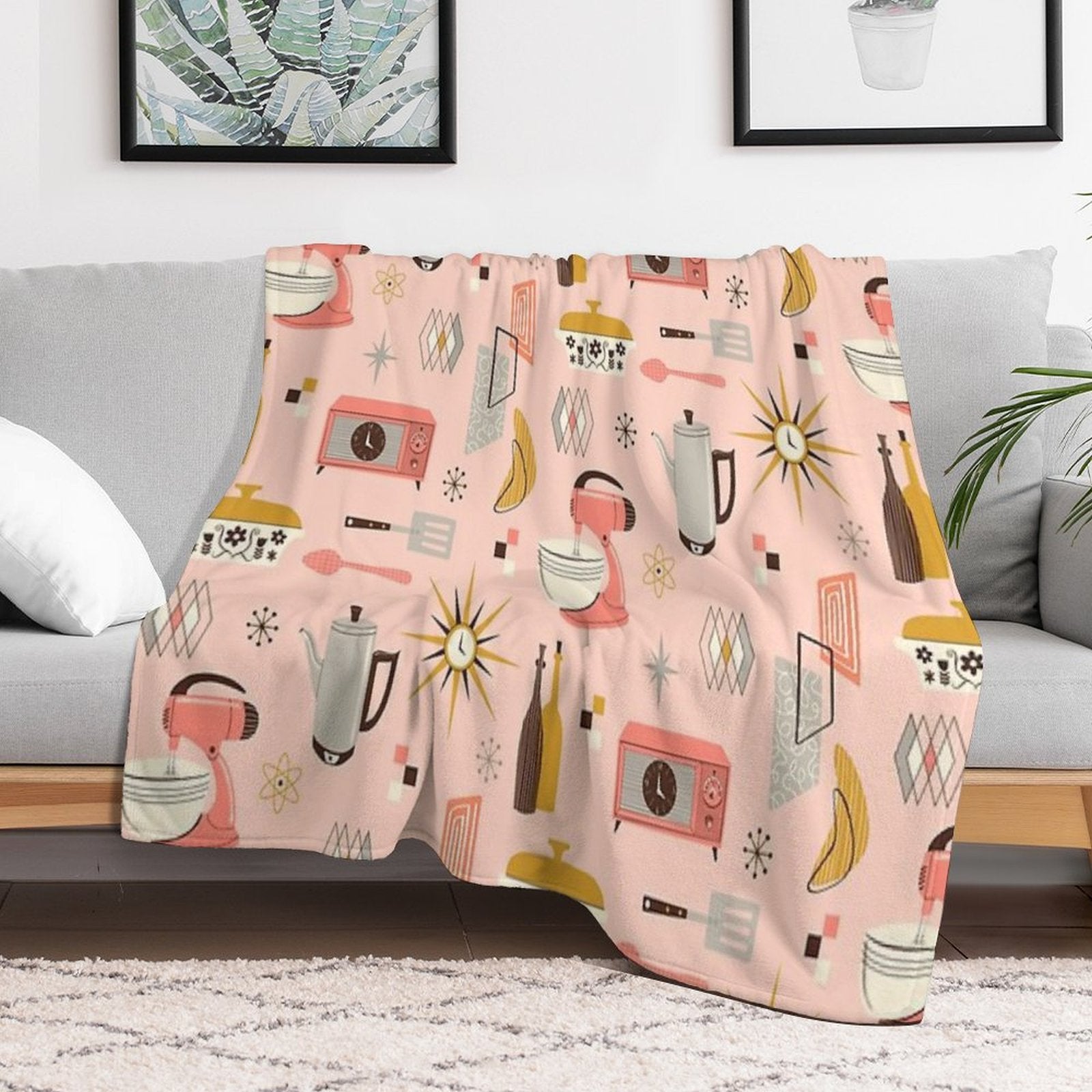 Atomic Kitchen Lightweight Throw Blanket