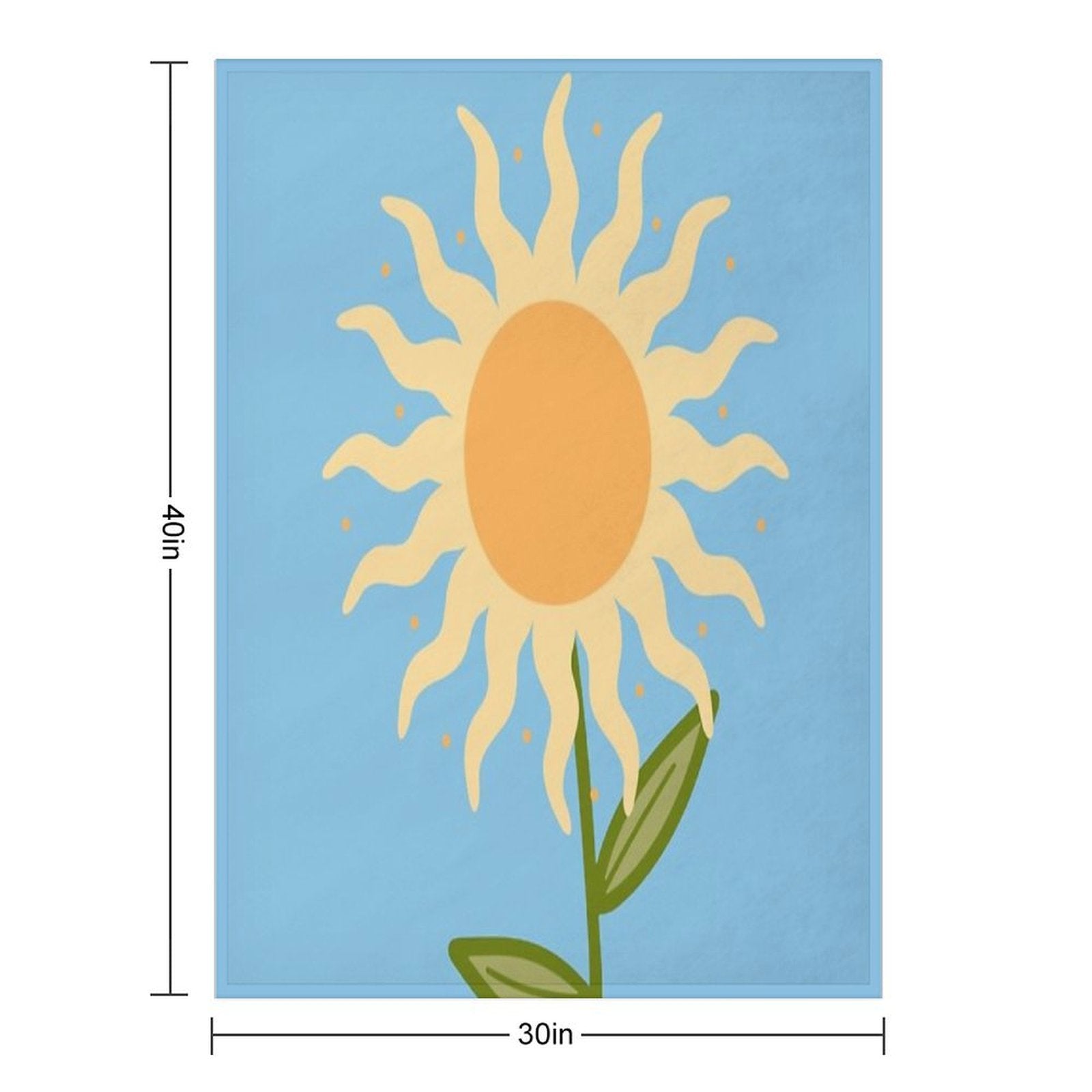 Sun Flower Lightweight Throw Blanket