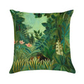 Henri Rousseau The Equatorial Jungle, 1909 Soft Hidden Zipper Throw Pillow