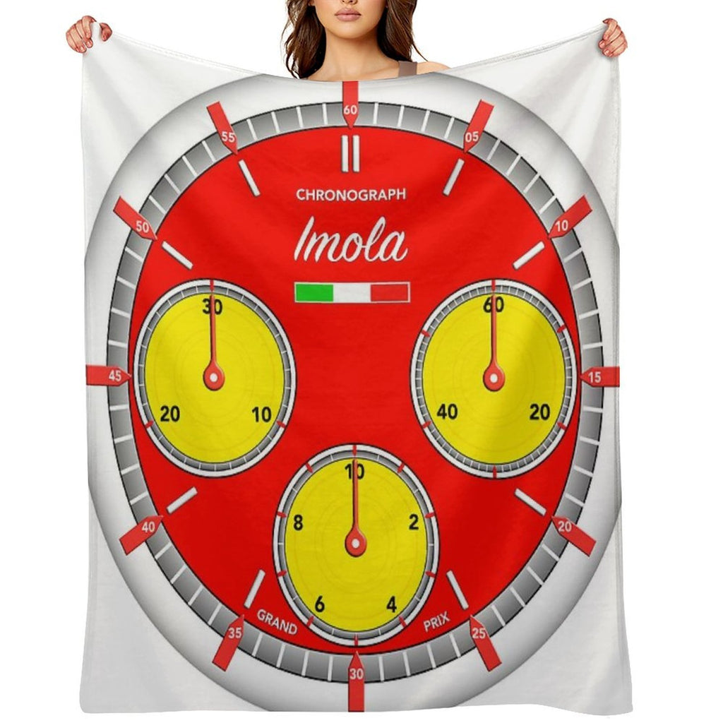 Imola  Motorsport  Racing  Chronograph Versatility Throw Blanket