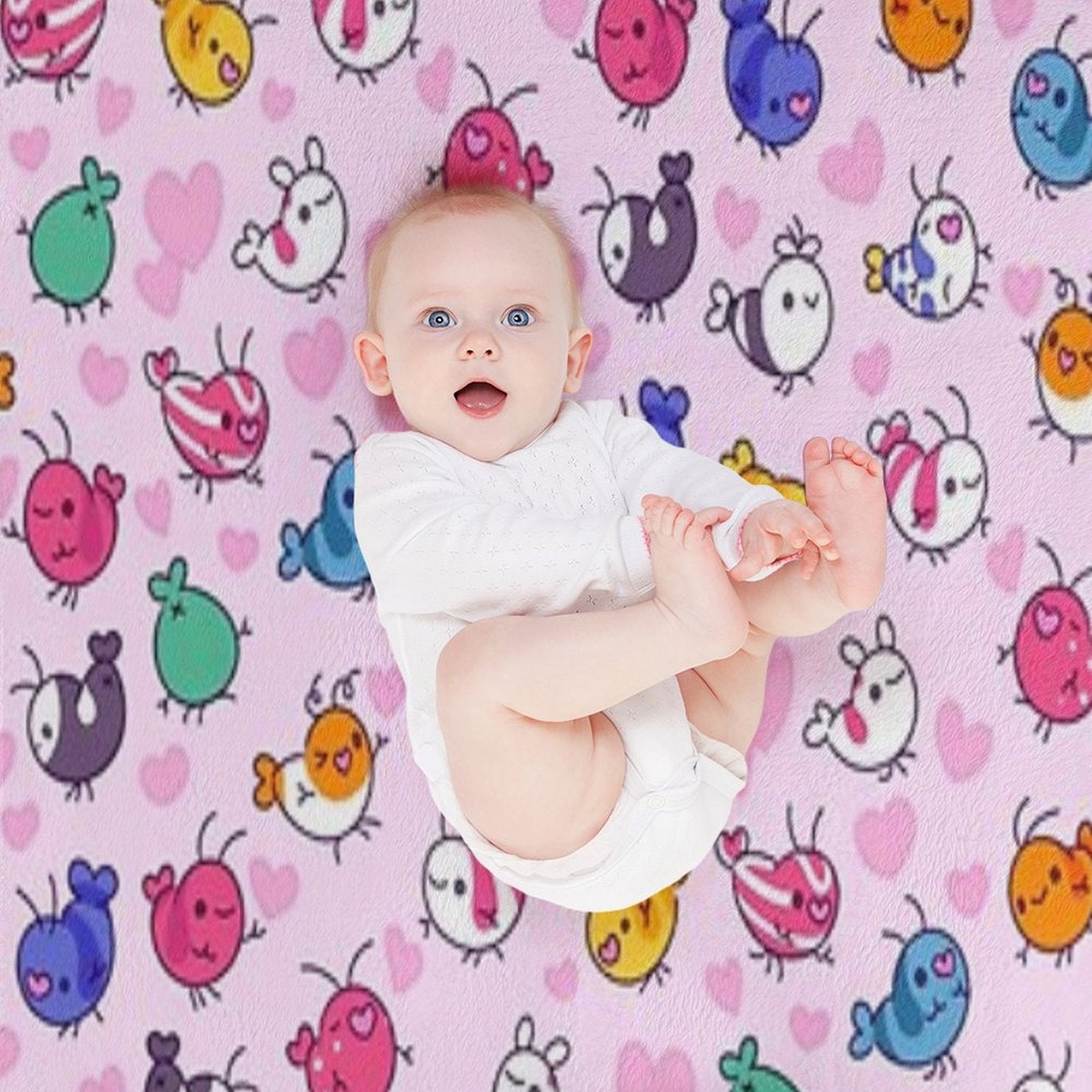Shrimp Is Love Eco-conscious Throw Blanket