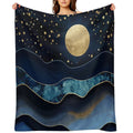 Golden Moon Eco-conscious Throw Blanket