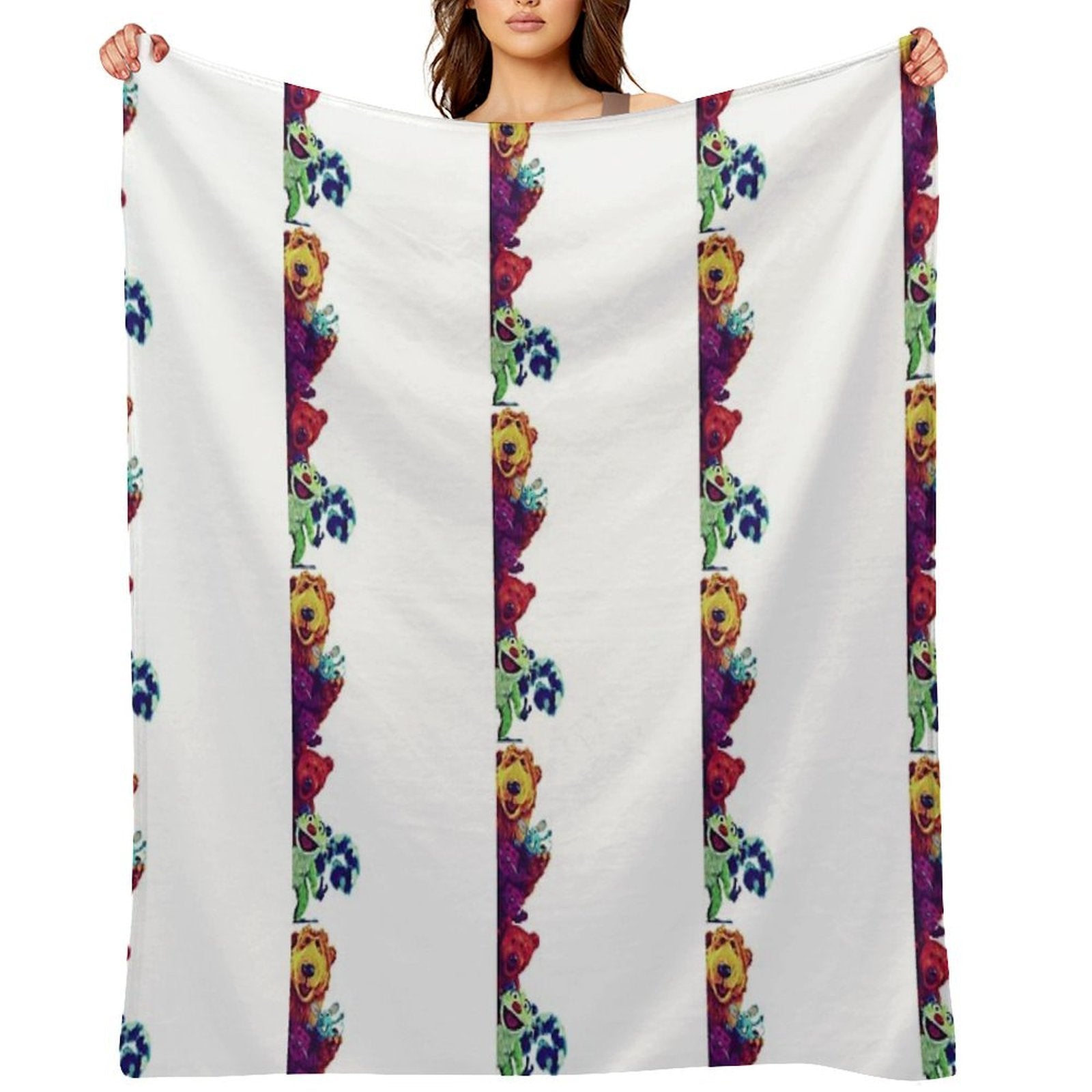 Bear In The Big Blue House - Bear And Friends Premium Throw Blanket