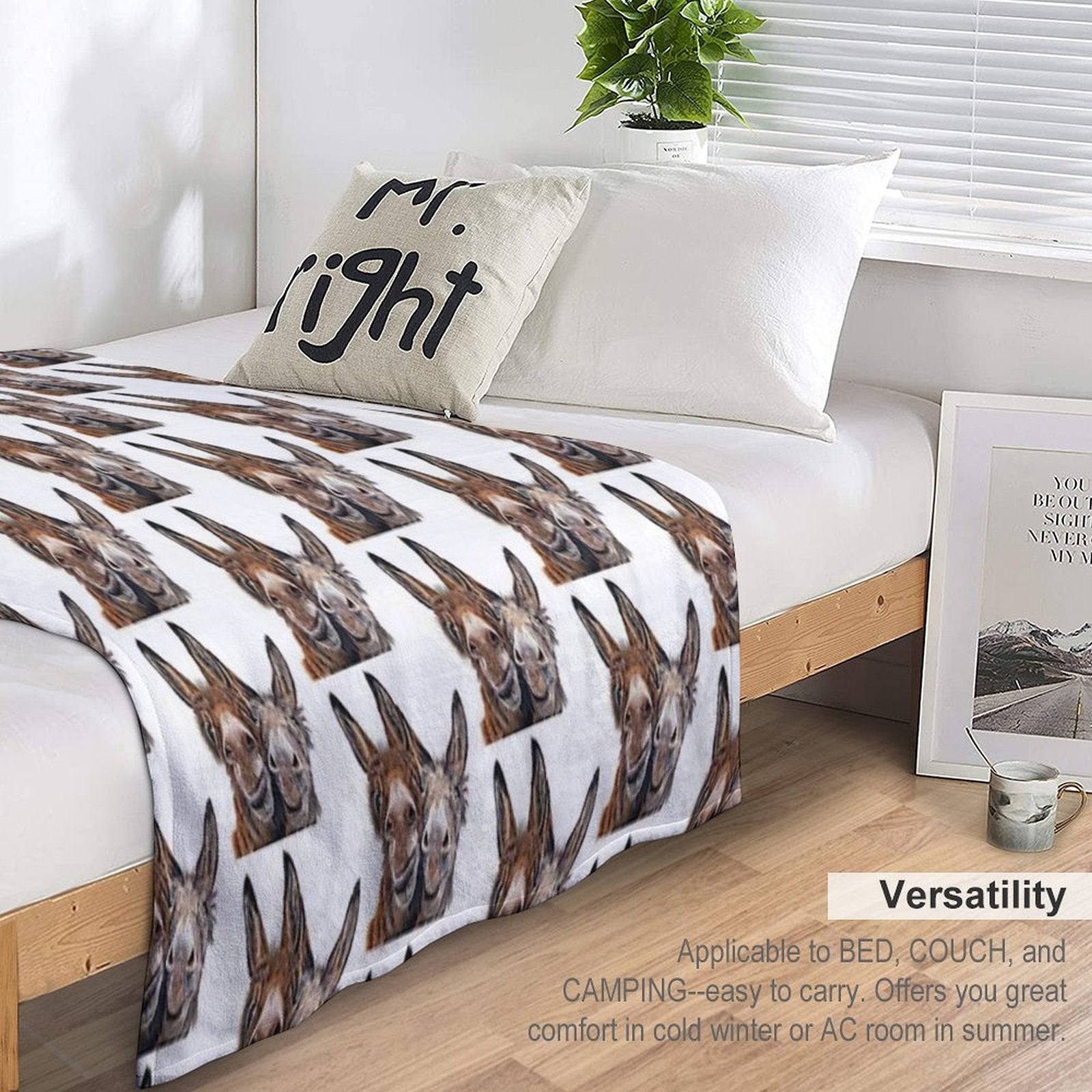Donkeys - Hee Haw All-season Throw Blanket