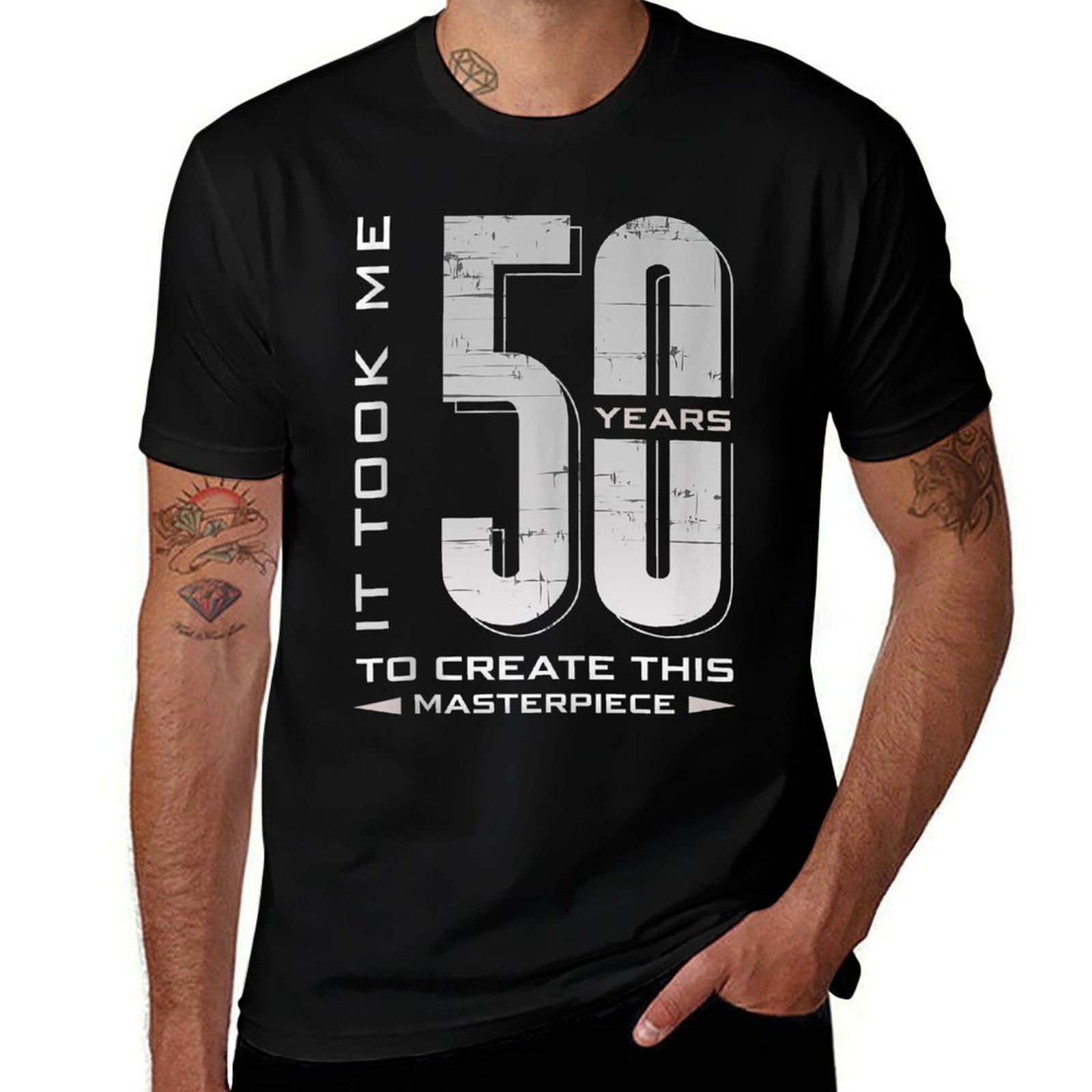 It Took Me 50 Years To Create This Masterpiece 50th Birthday  Vintage-inspired T-Shirt