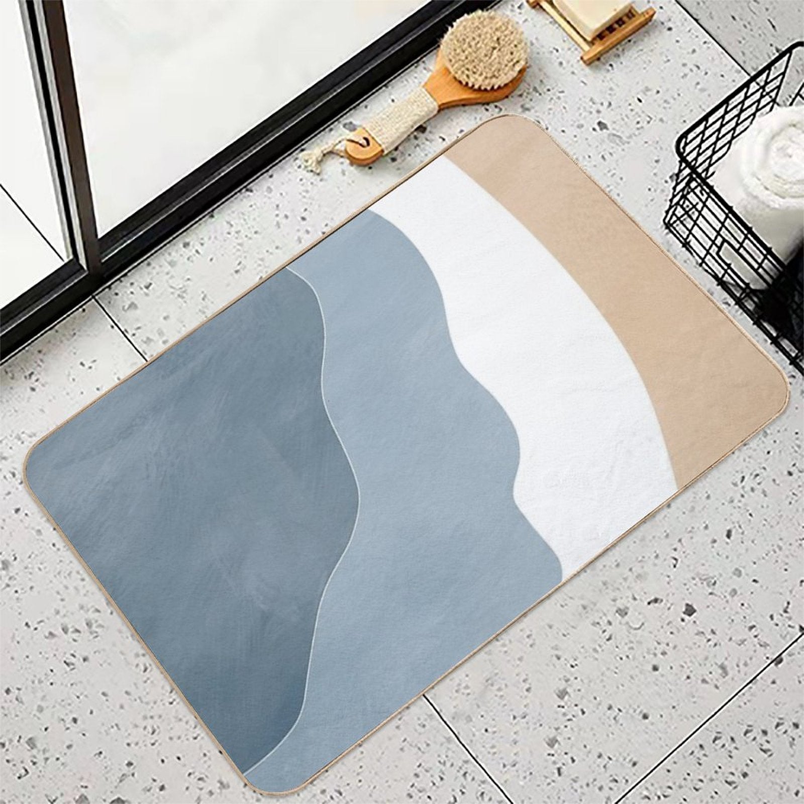 Abstract Beach  Versatile Bath Mat