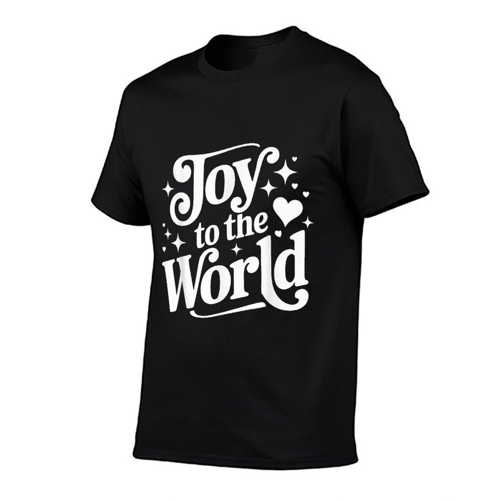 Christian Christmas Joy to The World Sparklecore  Heathered Texture T-Shirt