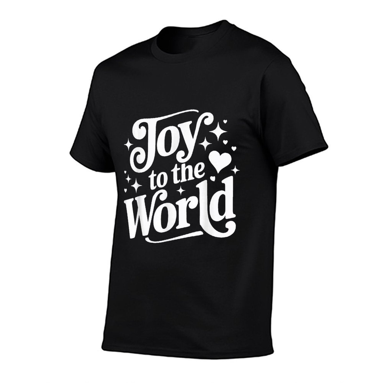 Christian Christmas Joy to The World Sparklecore  Heathered Texture T-Shirt