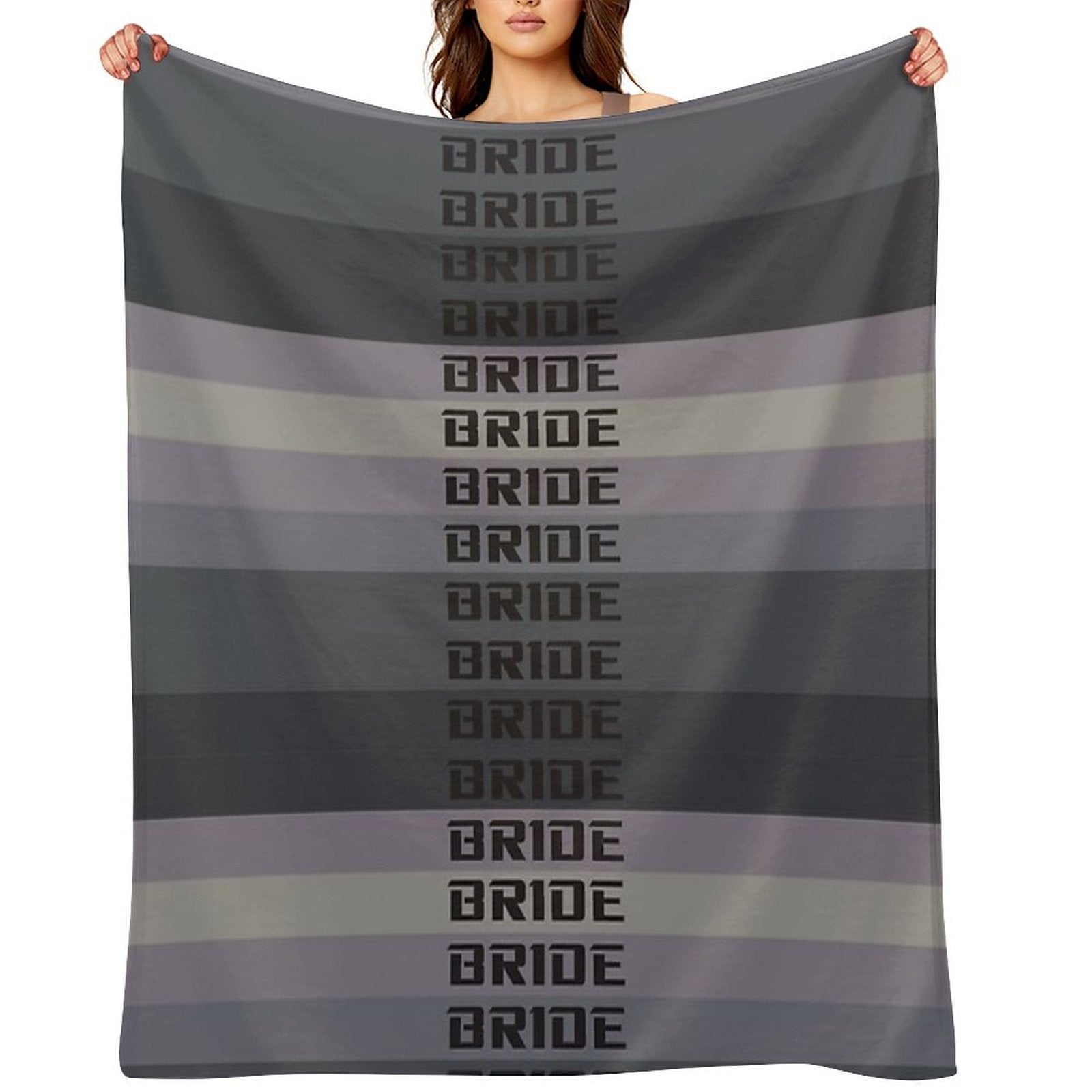 BRIDE JDM MATERIAL Eco-conscious Throw Blanket