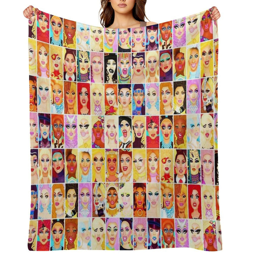 DRAG QUEEN ROYALTY Eco-conscious Throw Blanket