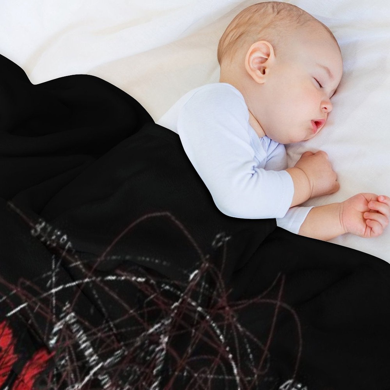 S-l-i-p-k-n-o-t Band Scribble Star Logo Plush Throw Blanket