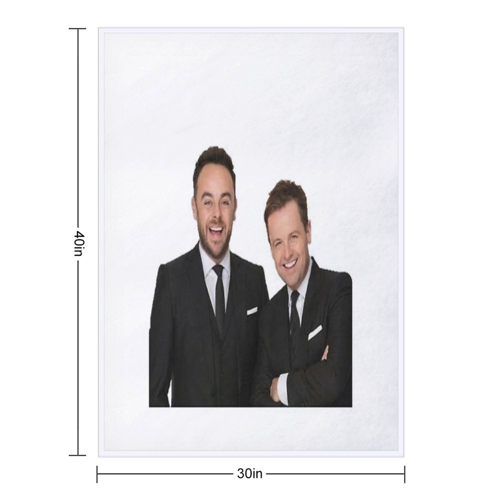 Ant And Dec Shrink-resistant Throw Blanket