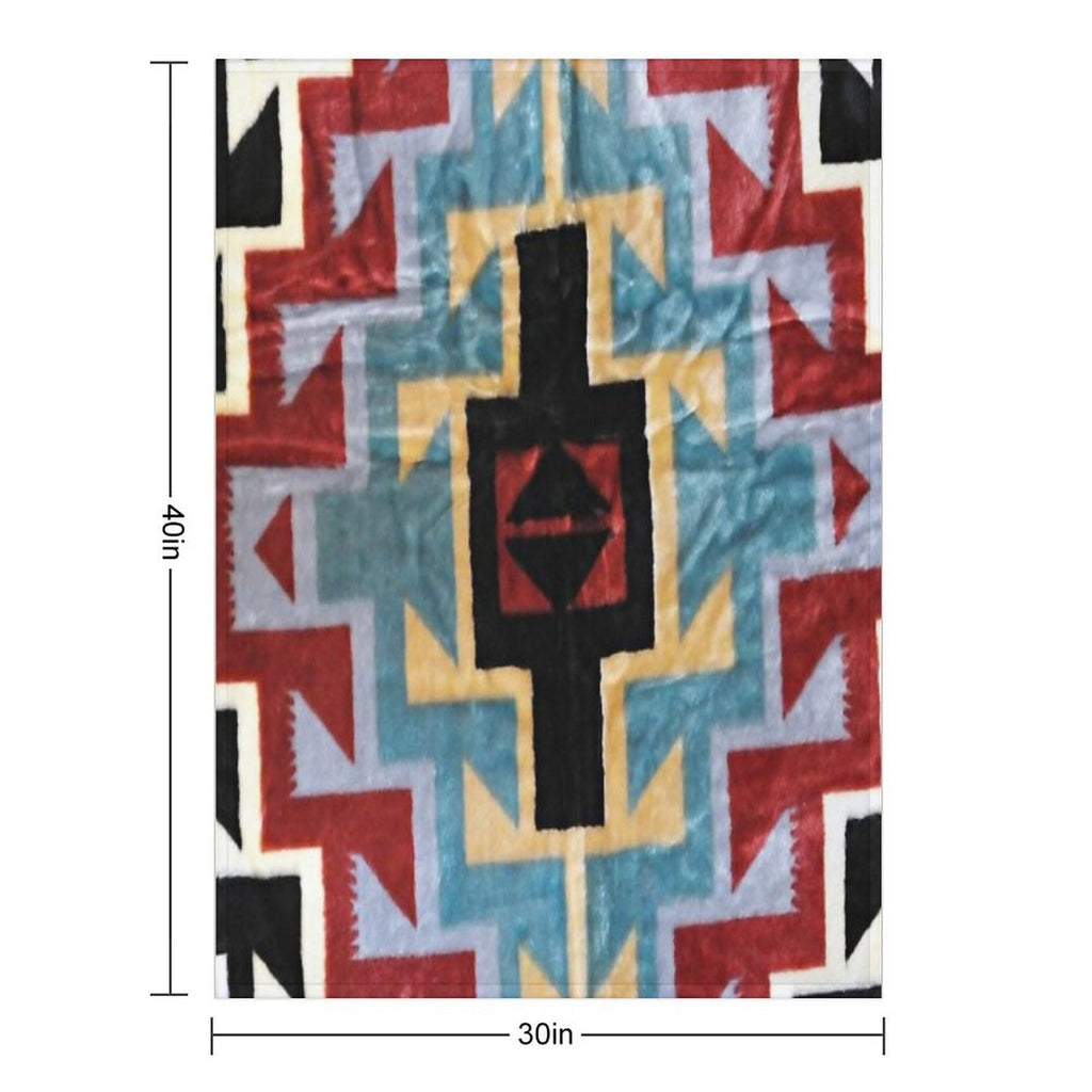 Navajo PATTERNS TRIBAL ETHNIC Gift-ready Throw Blanket