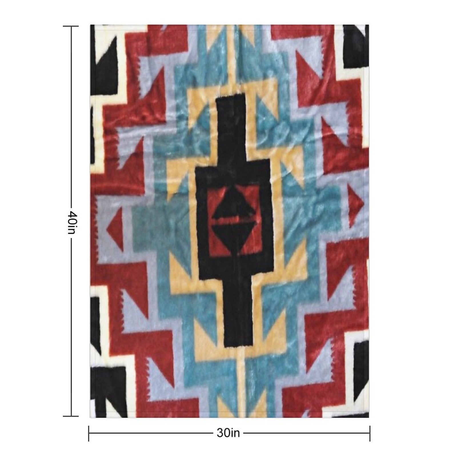 Navajo PATTERNS TRIBAL ETHNIC Gift-ready Throw Blanket