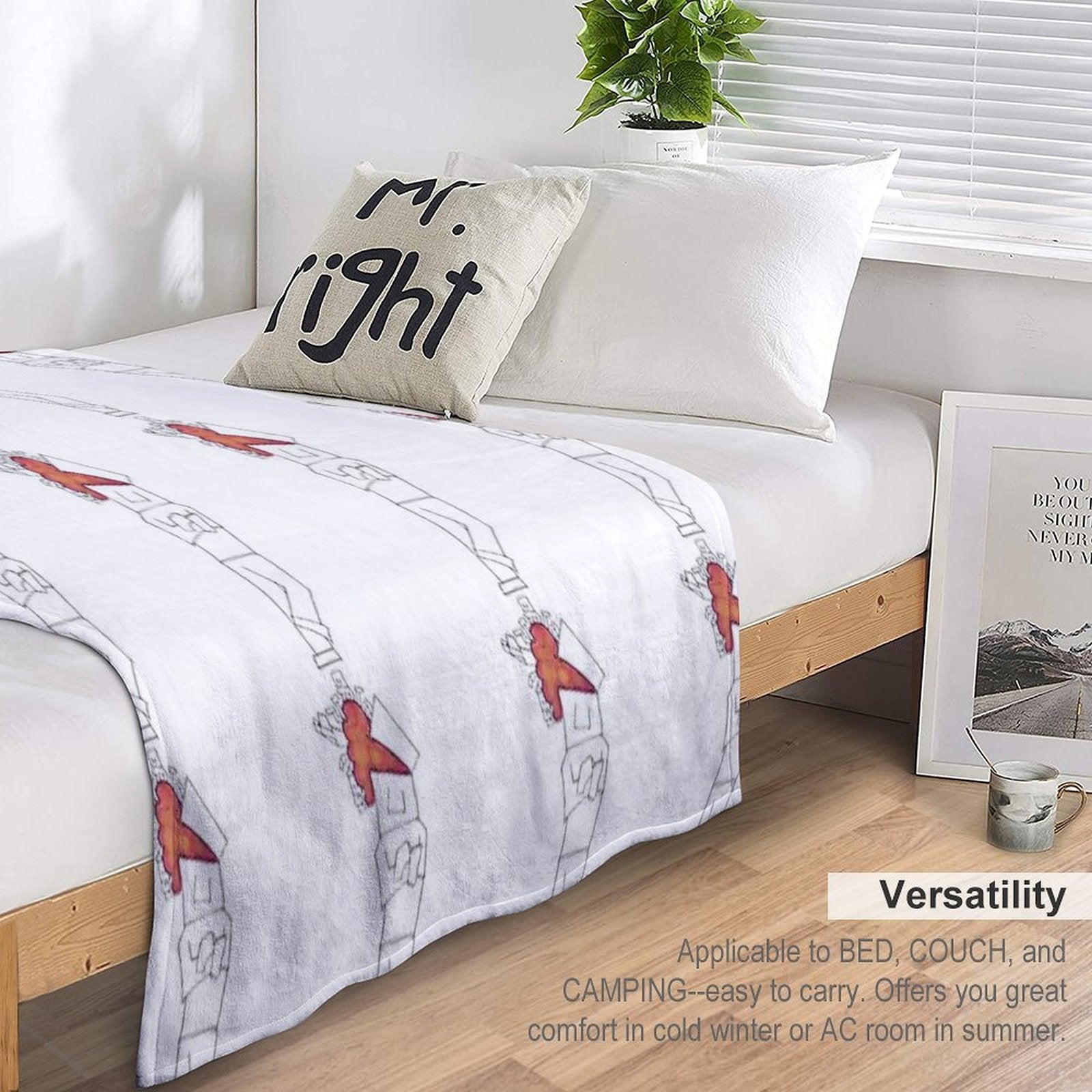 Thinking Travel-friendly Throw Blanket