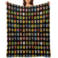 Civilizations Emblems Shrink-resistant Throw Blanket