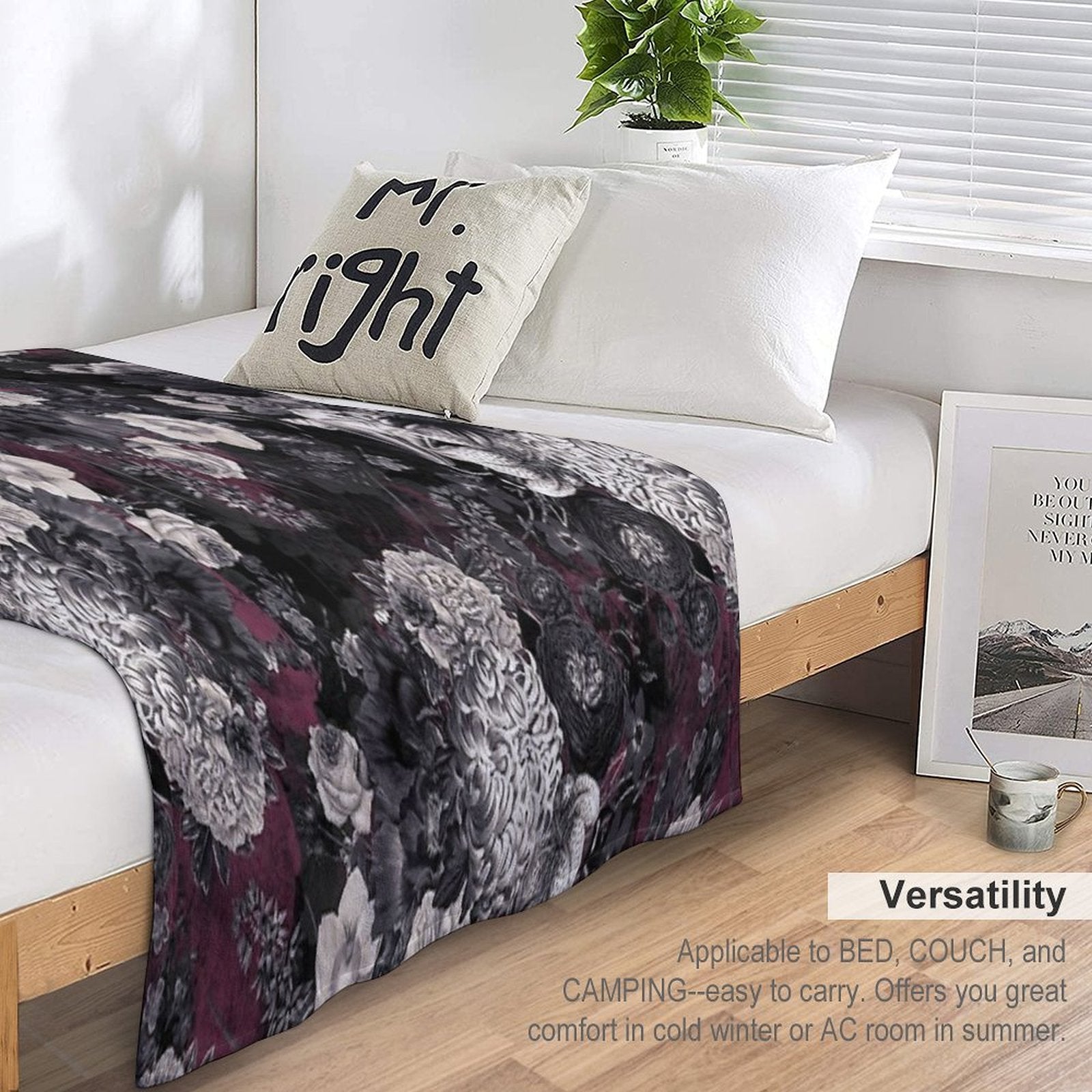 Night Garden XXXIV Comfort Throw Blanket