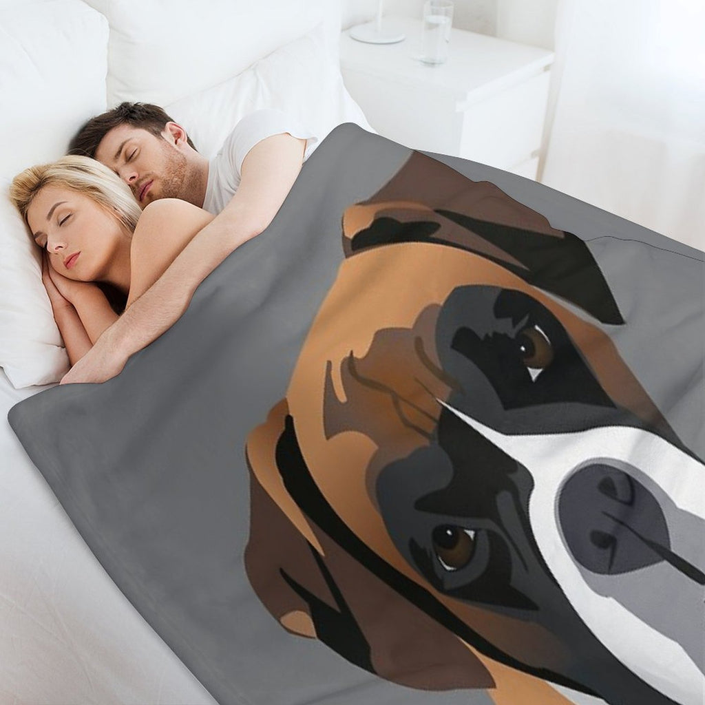 Boxer Gift-ready Throw Blanket